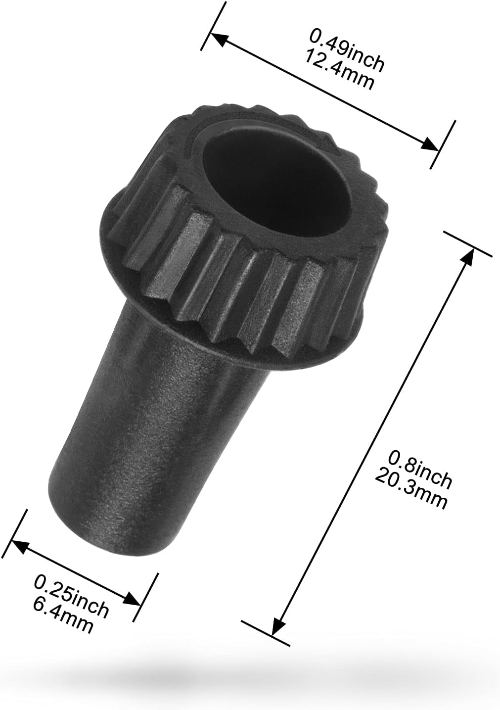 Light Lamp Turn On/Off Switch Knobs Replacement, Black, Standard Size, 4 Packs